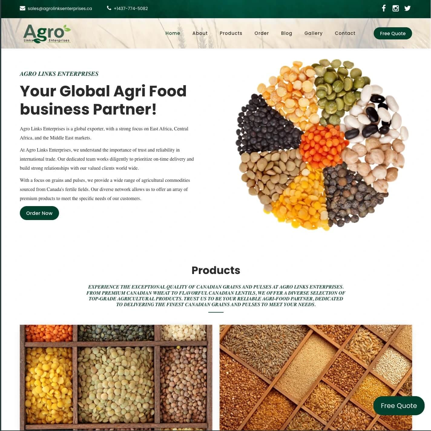 Agro Links Enterprises - Exporters based in Toronto